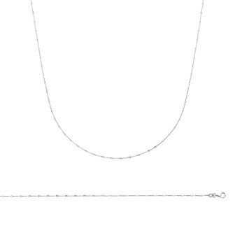 Bracelet en argent rhodié, 18cm