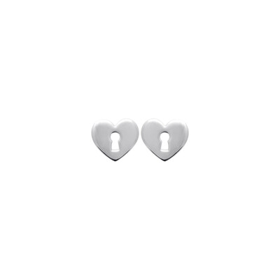Boucles d'oreilles en argent rhodié