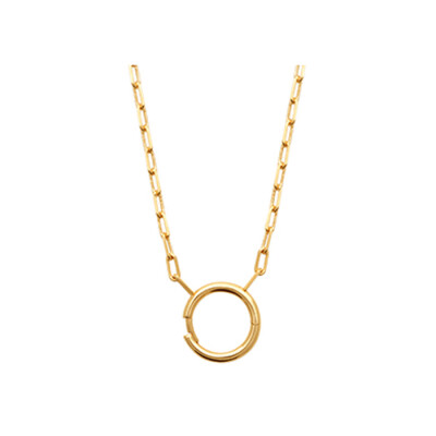 Collier en plaqué or, 45cm