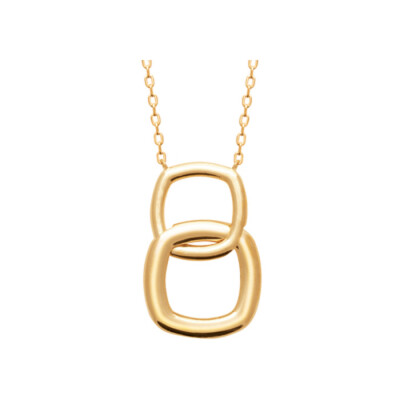 Collier en plaqué or, 45cm
