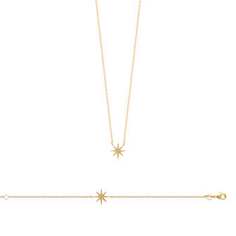 Bracelet en plaqué or, 18cm