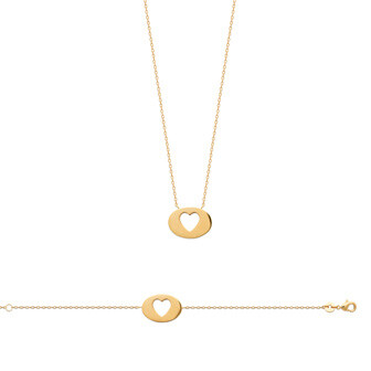 Bracelet en plaqué or, 18cm