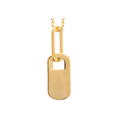 Collier en plaqué or, 45cm