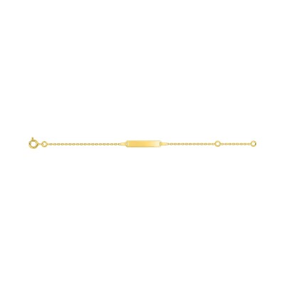 Gourmette bébé en or jaune, taille 13cm