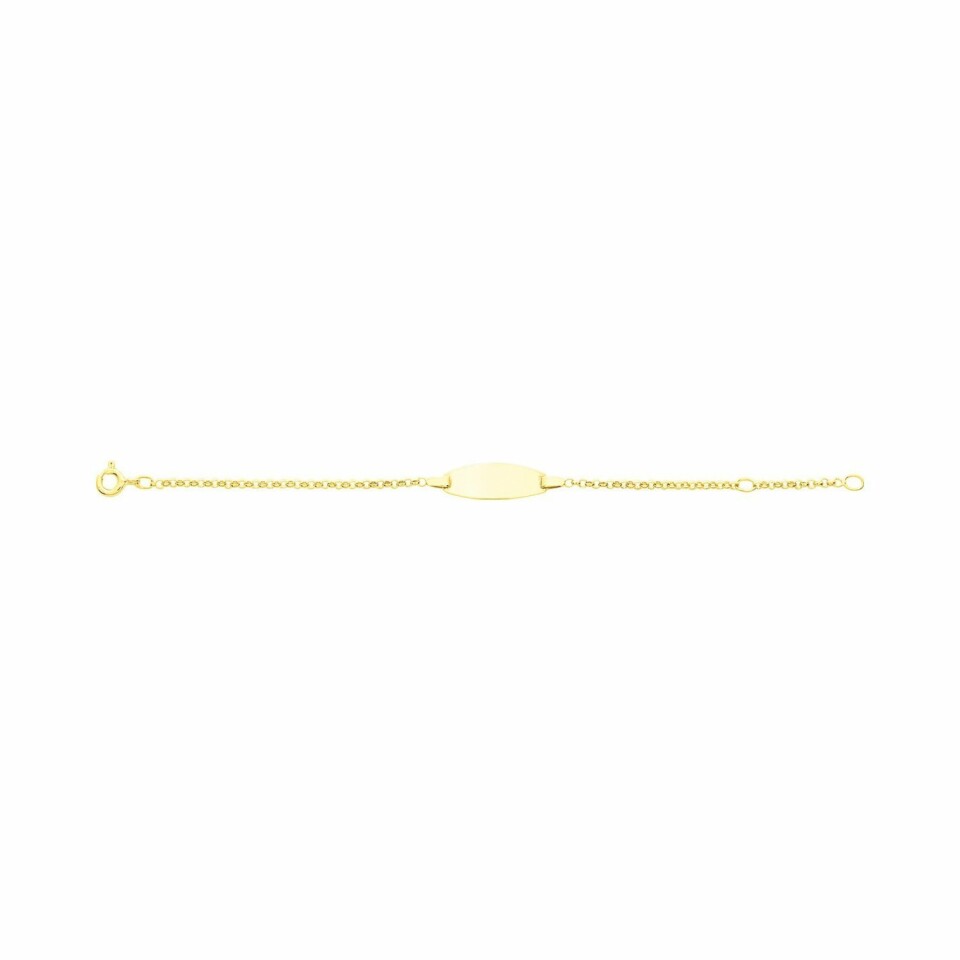 Bracelet gourmette en or jaune