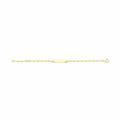 Bracelet gourmette en or jaune, 14cm