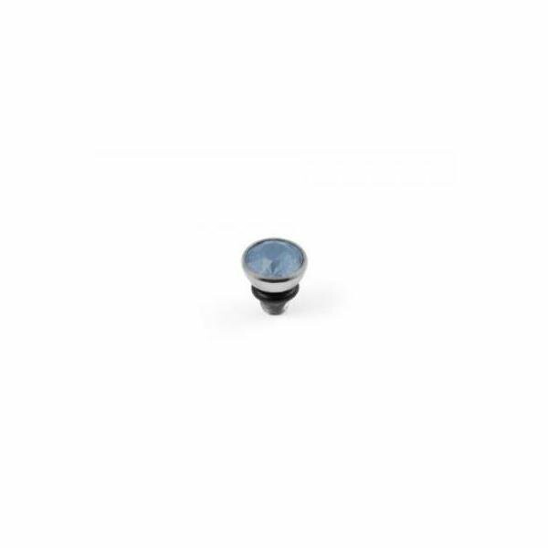 Top QUDO Bottone en acier et air blue opal