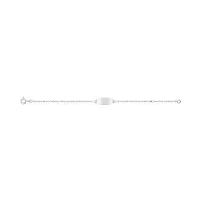 Gourmette bébé en or blanc