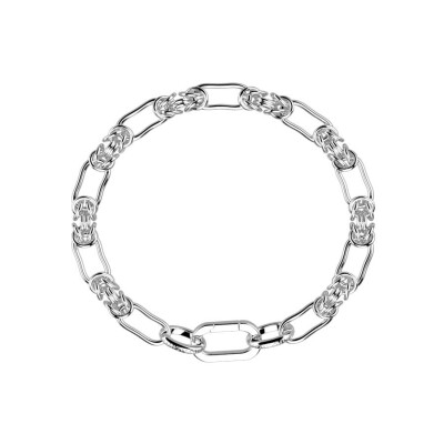 Mono boucle d'oreille Les Cadettes Rock en acier finition argentée