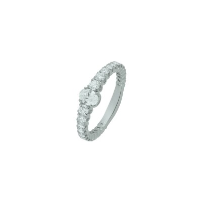 Bague Ph. Tisseront en or blanc et diamants