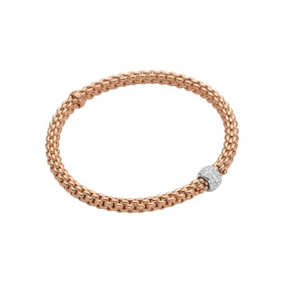 Bracelet FOPE SOLO en or rose et diamants