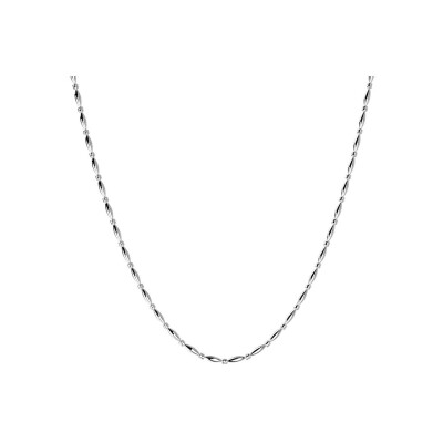 Collier Les Cadettes Aventura en acier finition argentée