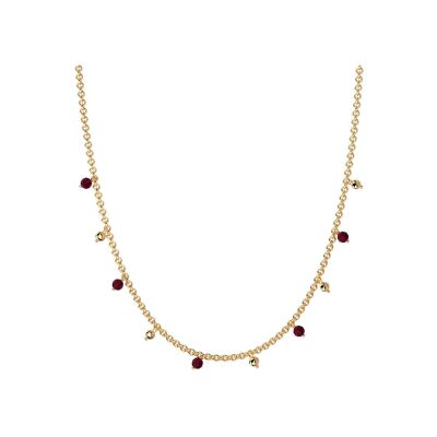 Collier Les Cadettes Fragola en acier finition dorée
