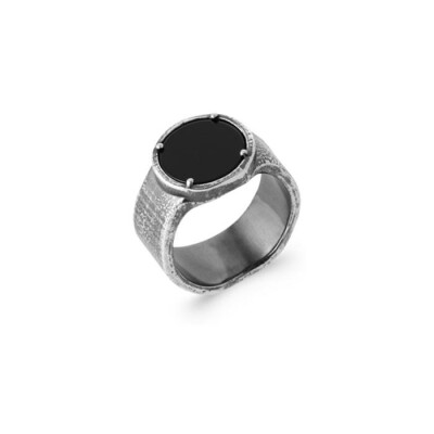 Bague en argent rhodié