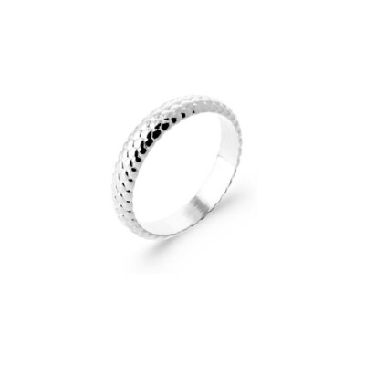 Bague en argent rhodié