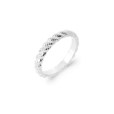 Bague en argent rhodié