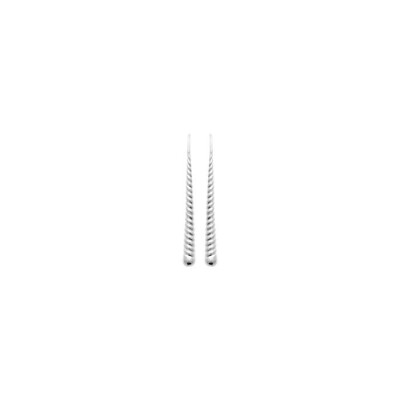Boucles d'oreilles en argent rhodié