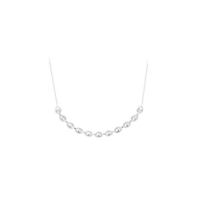 Collier en argent rhodié