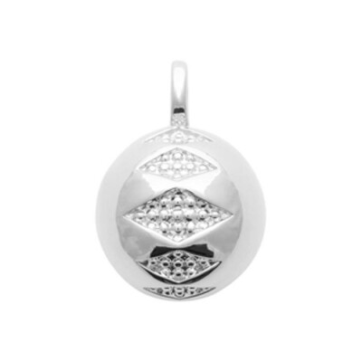 Pendentif en argent rhodié