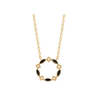 Collier en plaqué or et oxyde de zirconium