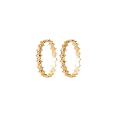 Boucles d'oreilles créoles en plaqué or