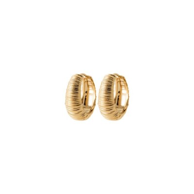 Boucles d'oreilles créoles en plaqué or