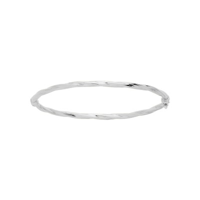 Bracelet Jonc en or blanc