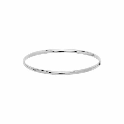 Bracelet jonc en or blanc