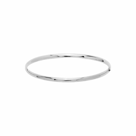 Bracelet jonc en or blanc