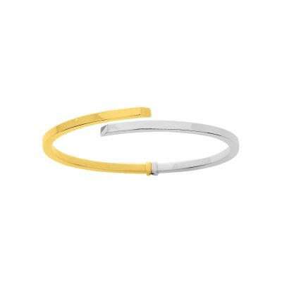 Bracelet Jonc en or jaune et or blanc
