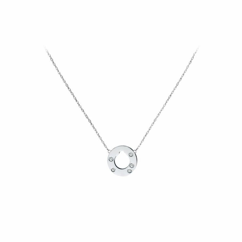 Collier dinh van Cible en or blanc et diamants