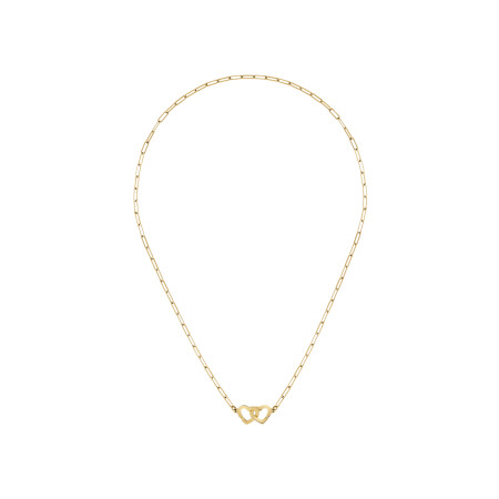 dinh van Double Cœurs R9 necklace, yellow gold