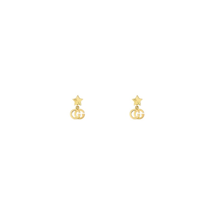 Boucles d'oreilles Gucci GG Running en or jaune