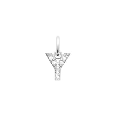 Pendentif en argent et oxydes de zirconium
