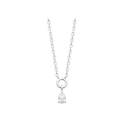 Collier en argent et oxydes de zirconium
