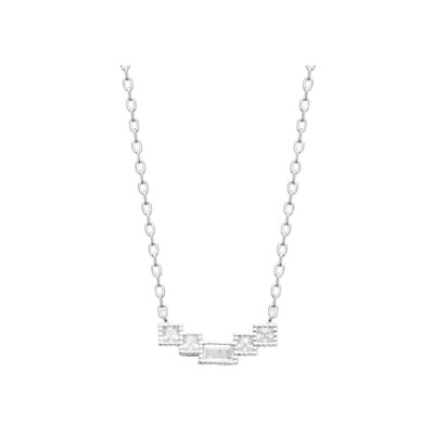 Collier en argent et oxydes de zirconium
