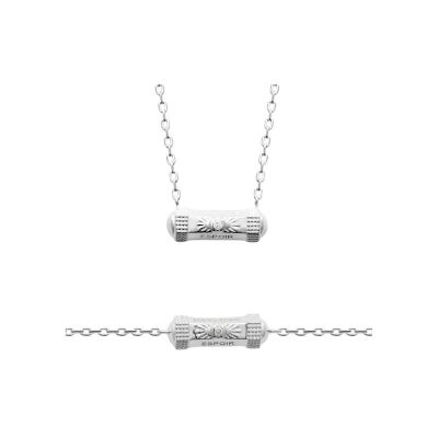 Collier en argent et oxydes de zirconium