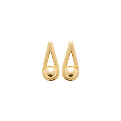 Boucles d'oreilles en plaqué or 