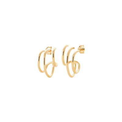 Boucles d'oreilles en plaqué or 