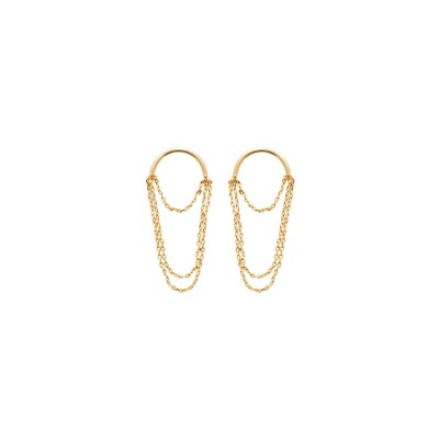 Boucles d'oreilles en plaqué or 