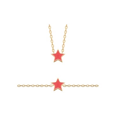 Bracelet en plaqué or et laque