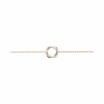Bracelet ajustable Poiray Tresse en or rose, or blanc et diamants, petit modèle