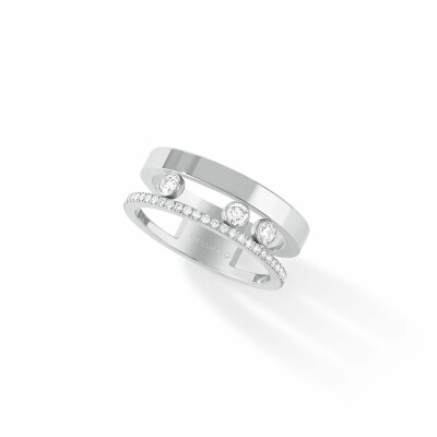 Messika Move Romane ring, white gold, diamonds