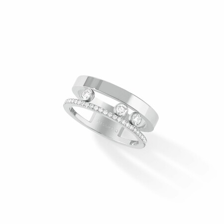 Messika Move Romane ring, white gold, diamonds