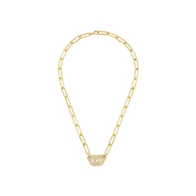 Collier Menottes dinh van R15 en or jaune et diamants
