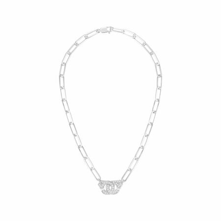 Menottes dinh van necklace, white gold, diamonds, R15