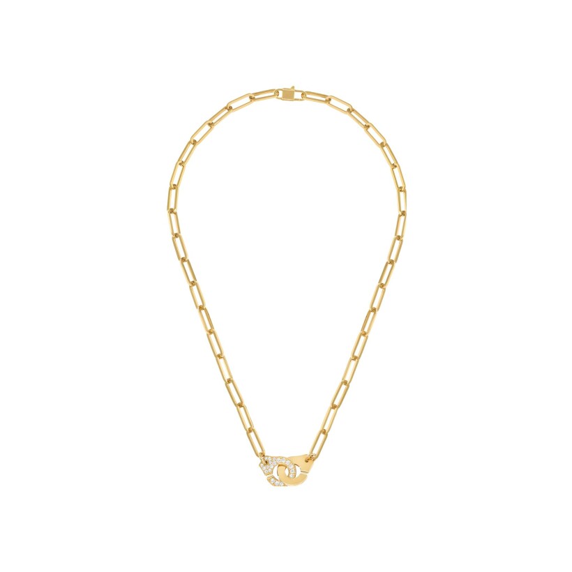 Menottes dinh van R13.5 necklace, yellow gold, diamonds