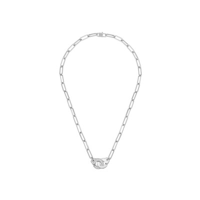 Collier Menottes dinh van R13.5 en or blanc et diamants