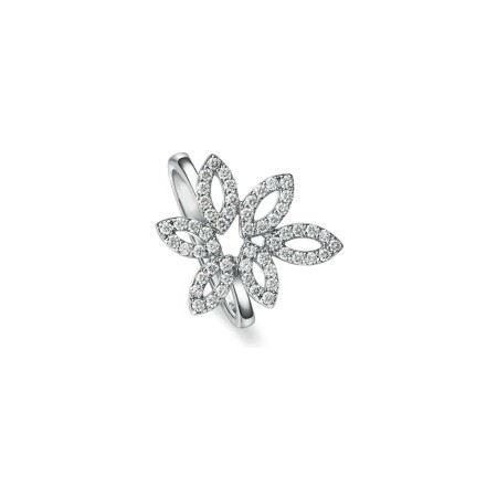 Bague Doux Marquise en or blanc et diamants