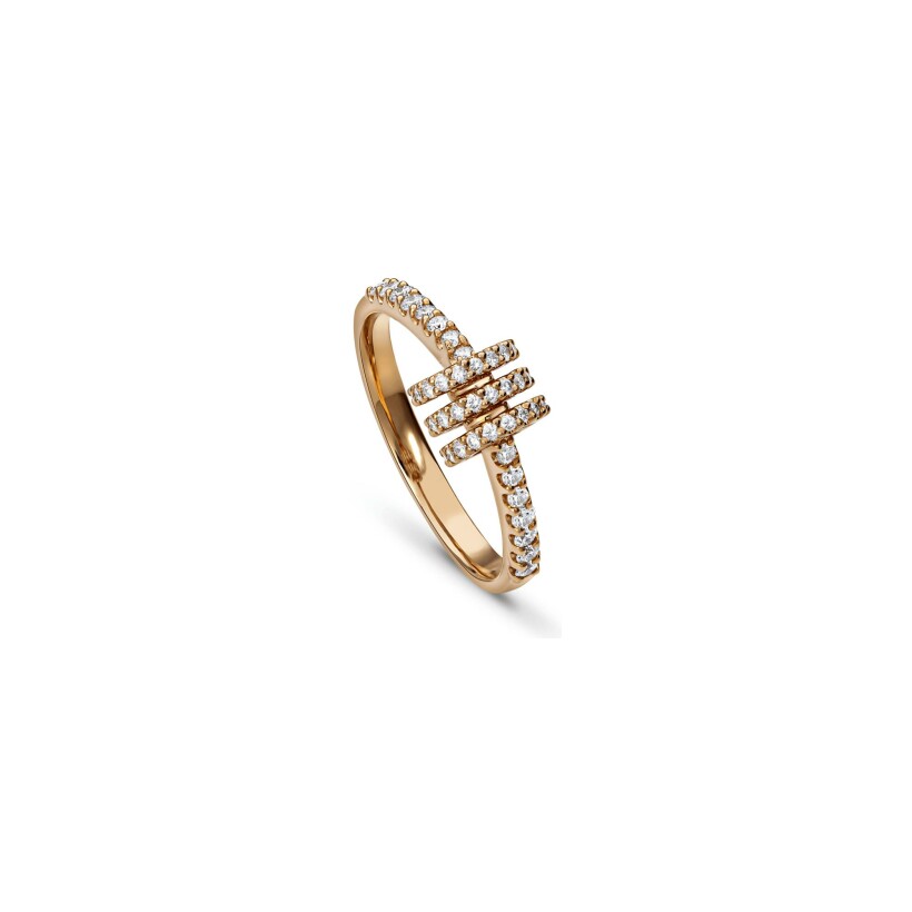 Doux Obsession ring, rose gold and diamond